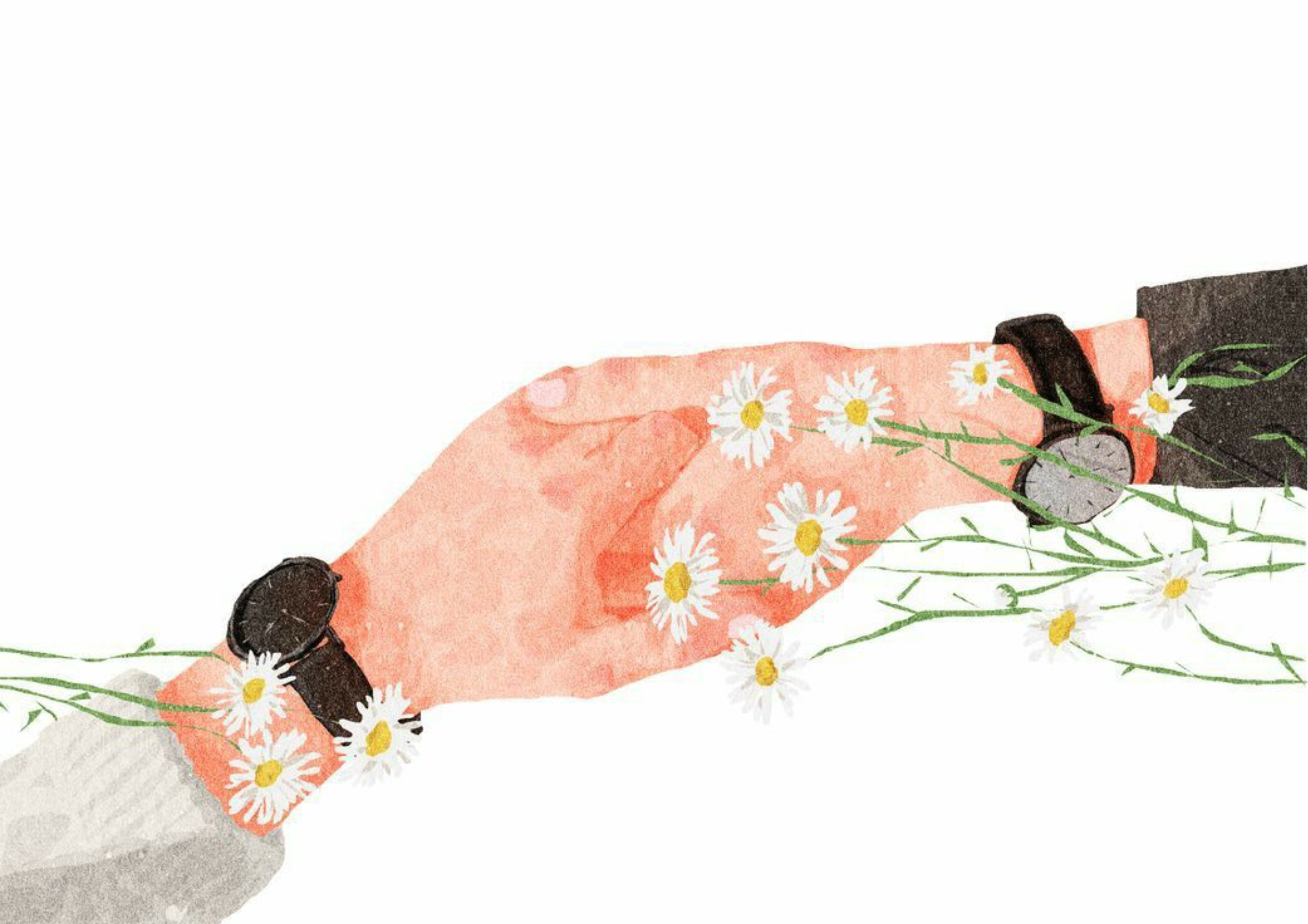 Beige Minimalist Foliage Page Border Poster (2)